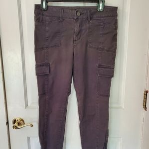 White House Black Market Skinny Cargo pant-Grey